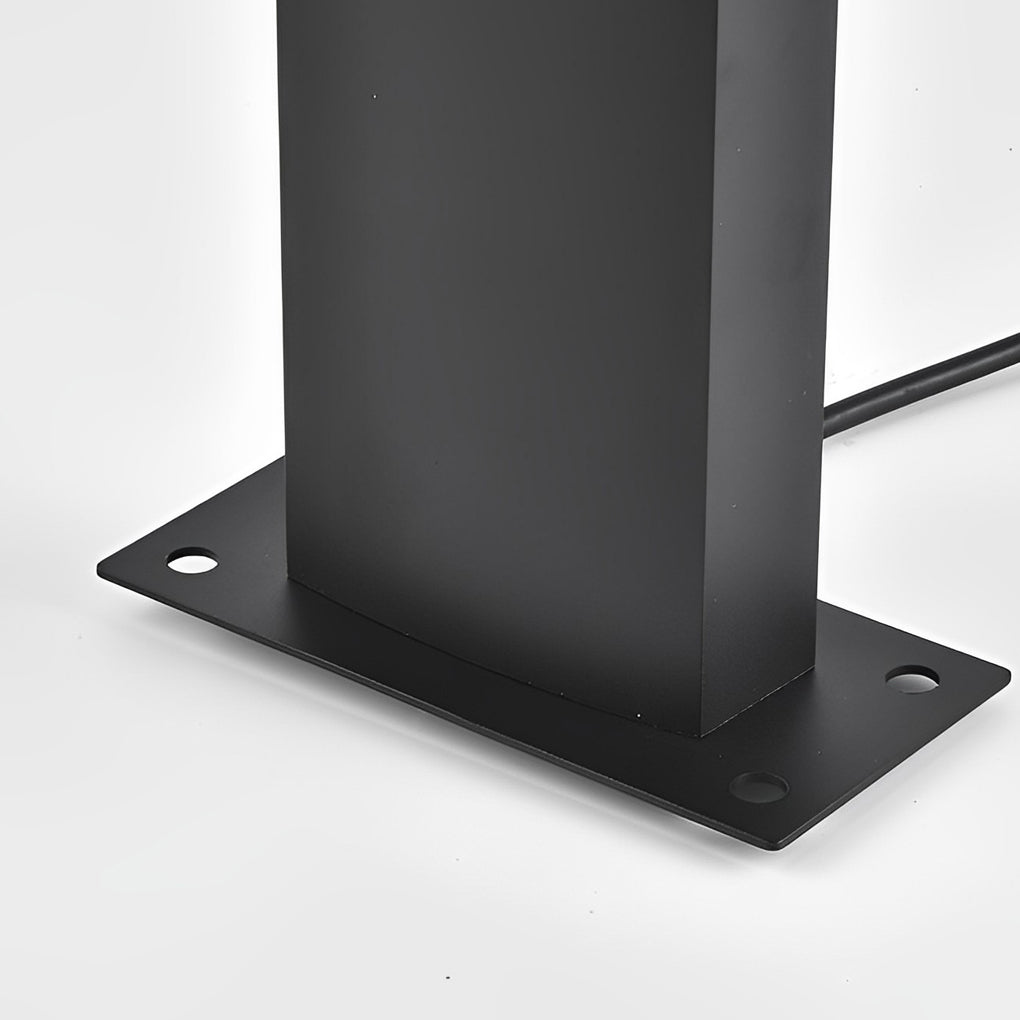 Modern Curved Head COB LED Pathway Lights - Aluminum