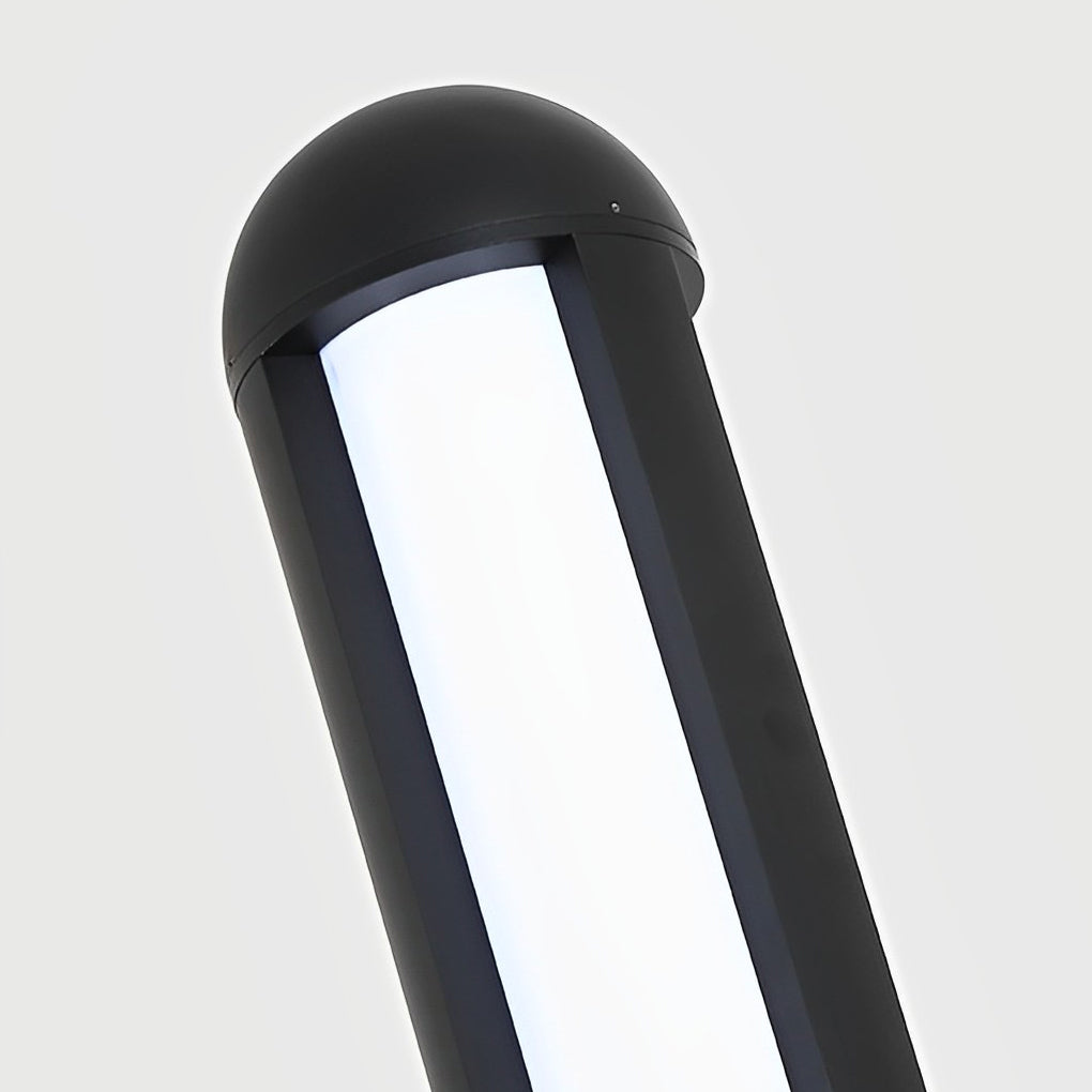 Modern Black Aluminum LED Bollard Light – Outdoor Waterproof