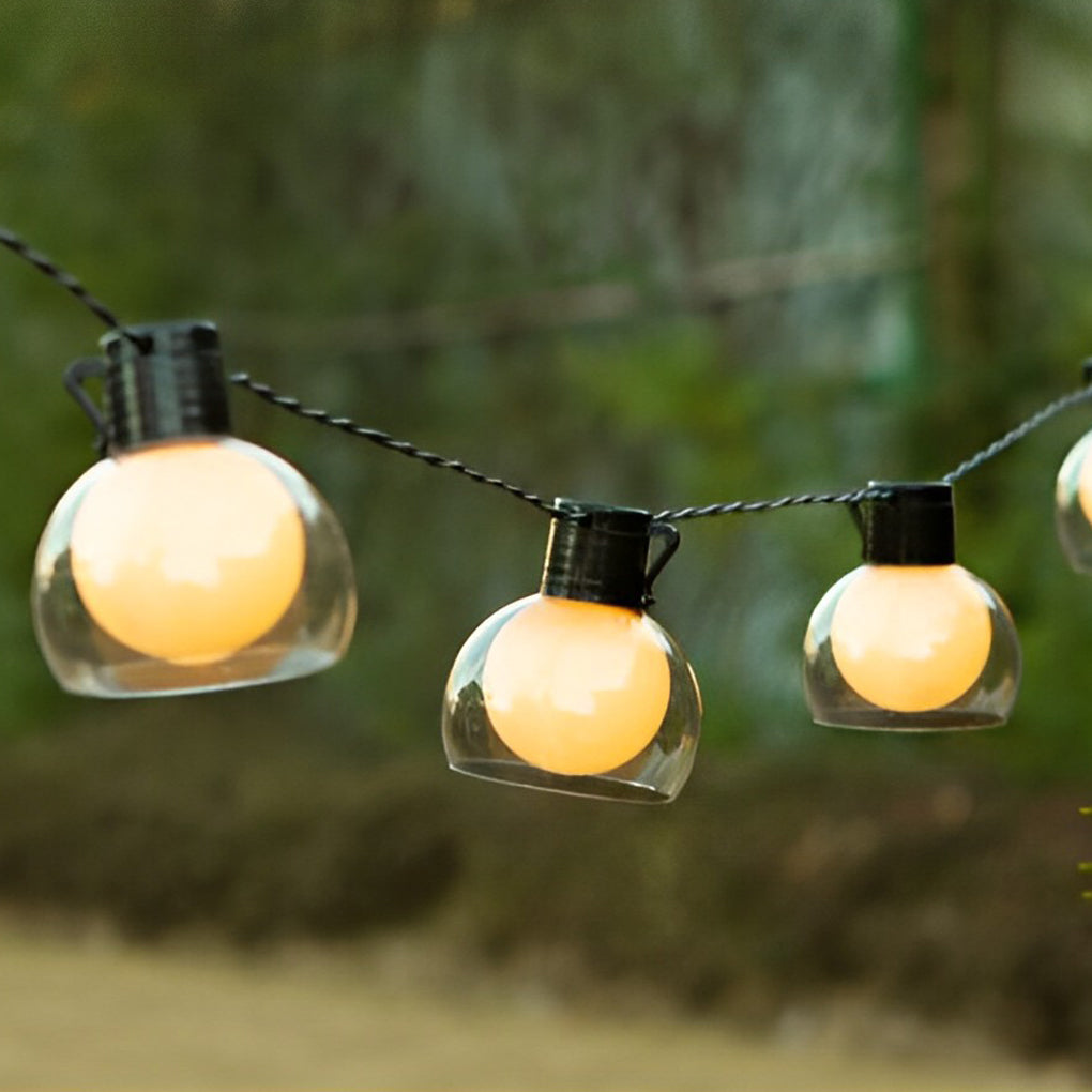 Solar LED Outdoor String Lights with 40 Bulbs - Multi-Power Mode