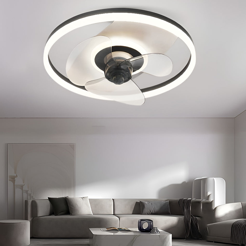 Modern Ceiling Fan Light with Remote & Dimming