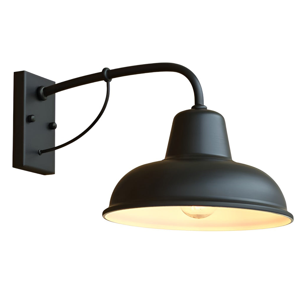 Vintage Trumpet Industrial Outdoor Wall Light - Waterproof Iron Sconce