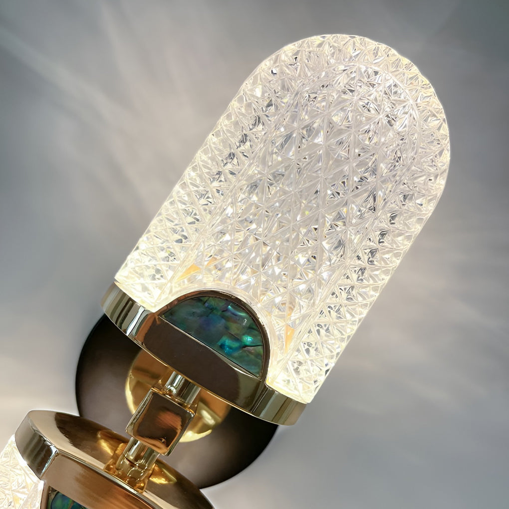 Modern LED Wall Sconce with Three-Step Dimming and Acrylic Shade