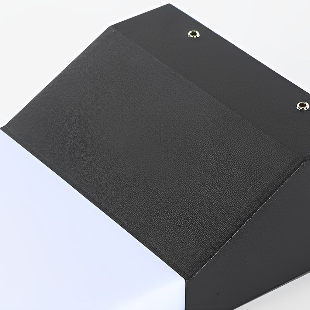 Modern Rectangular LED Outdoor Wall Sconce Black Waterproof