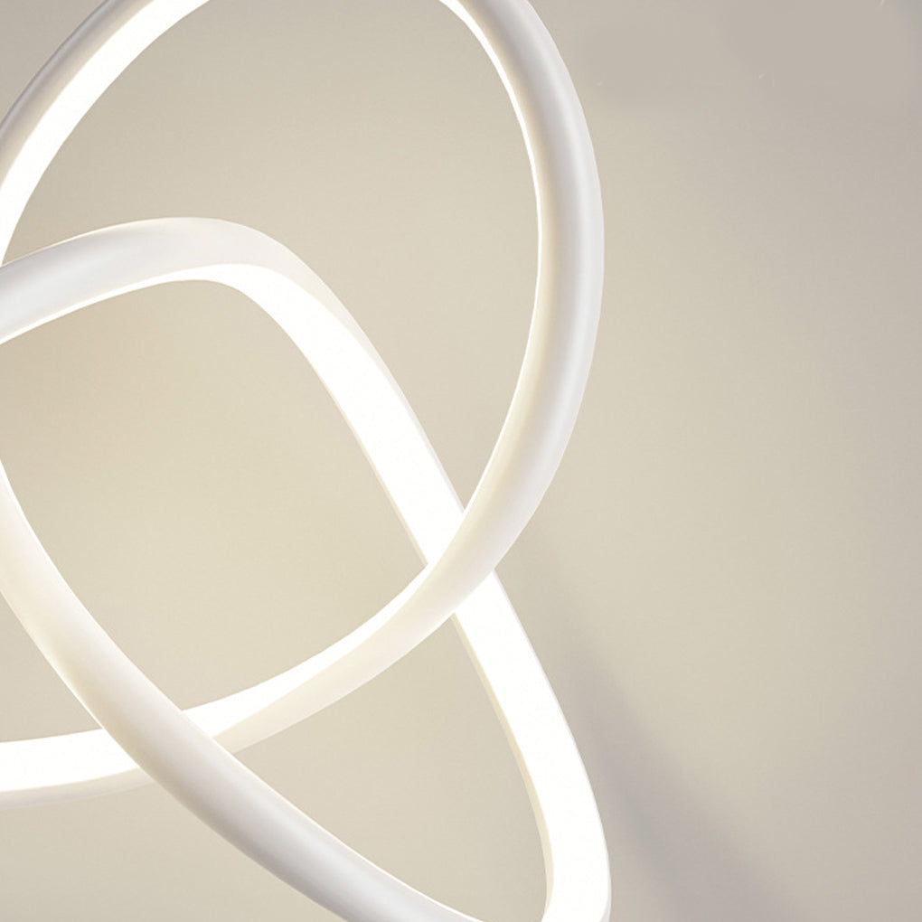Circular Ring Modern LED Pendant Light with 3-Step Dimming