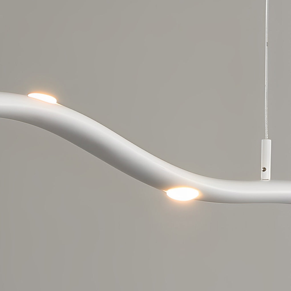 Modern White Acrylic Branch Chandelier with Stepless Dimming
