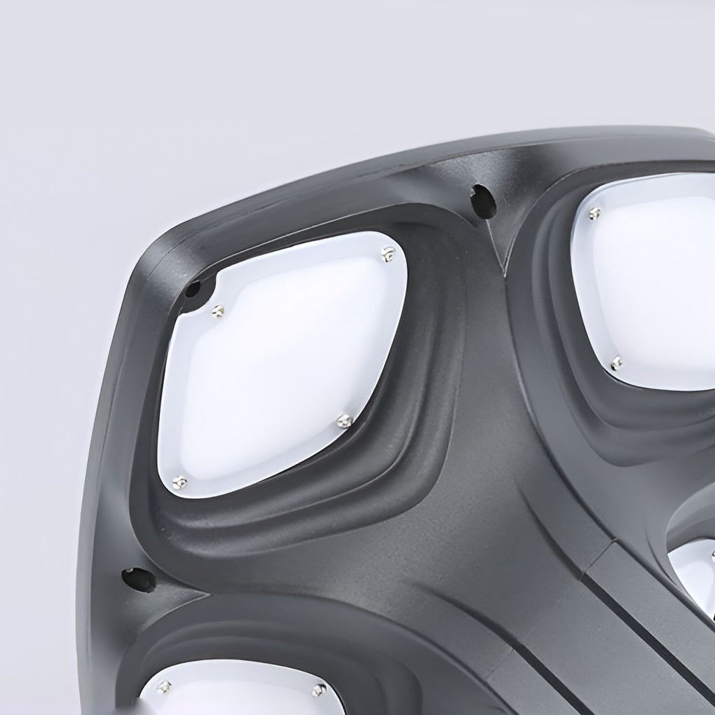 4-Light Square Waterproof LED Outdoor Path Lights