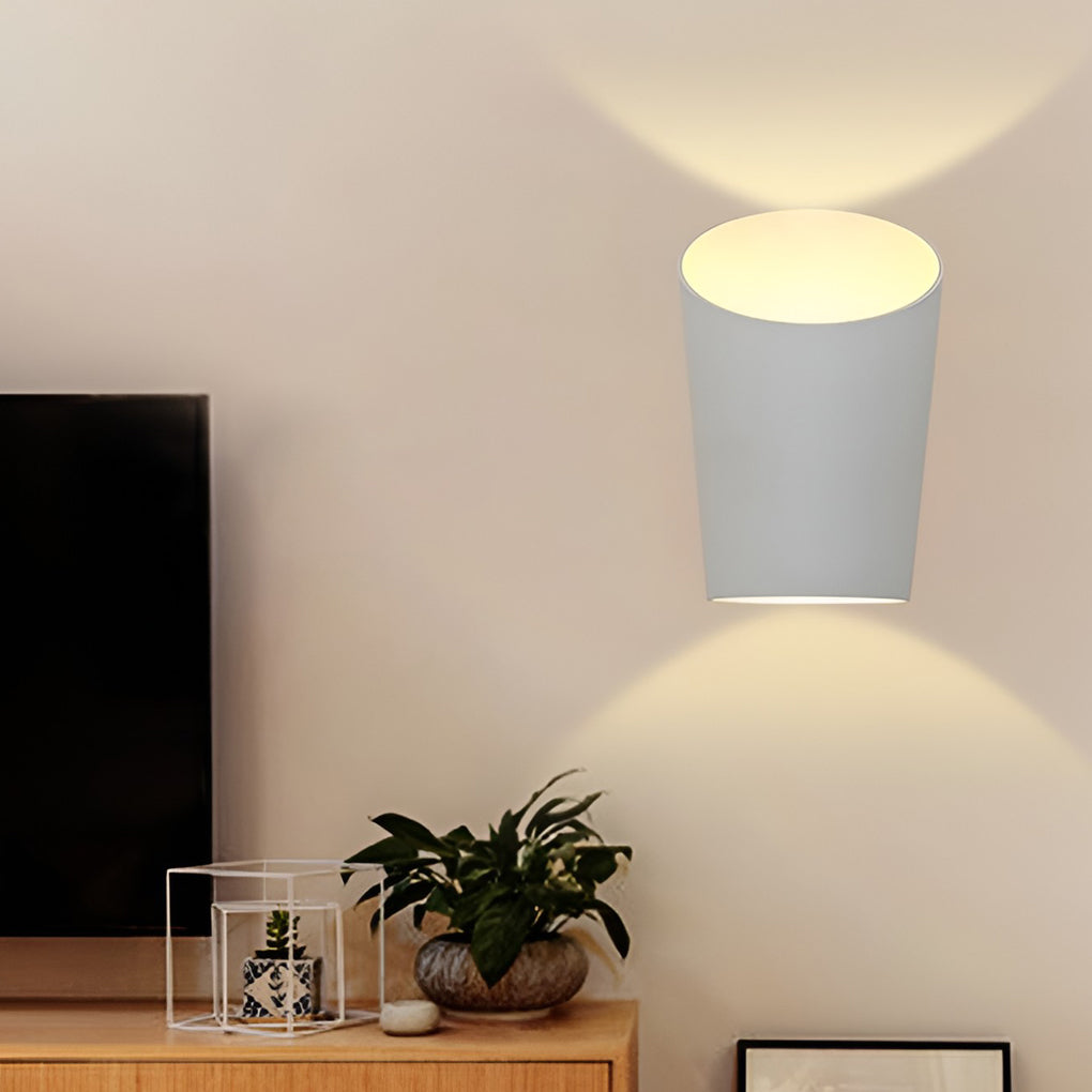 Modern Cylindrical Up Down Wall Light 10W LED Waterproof Aluminum