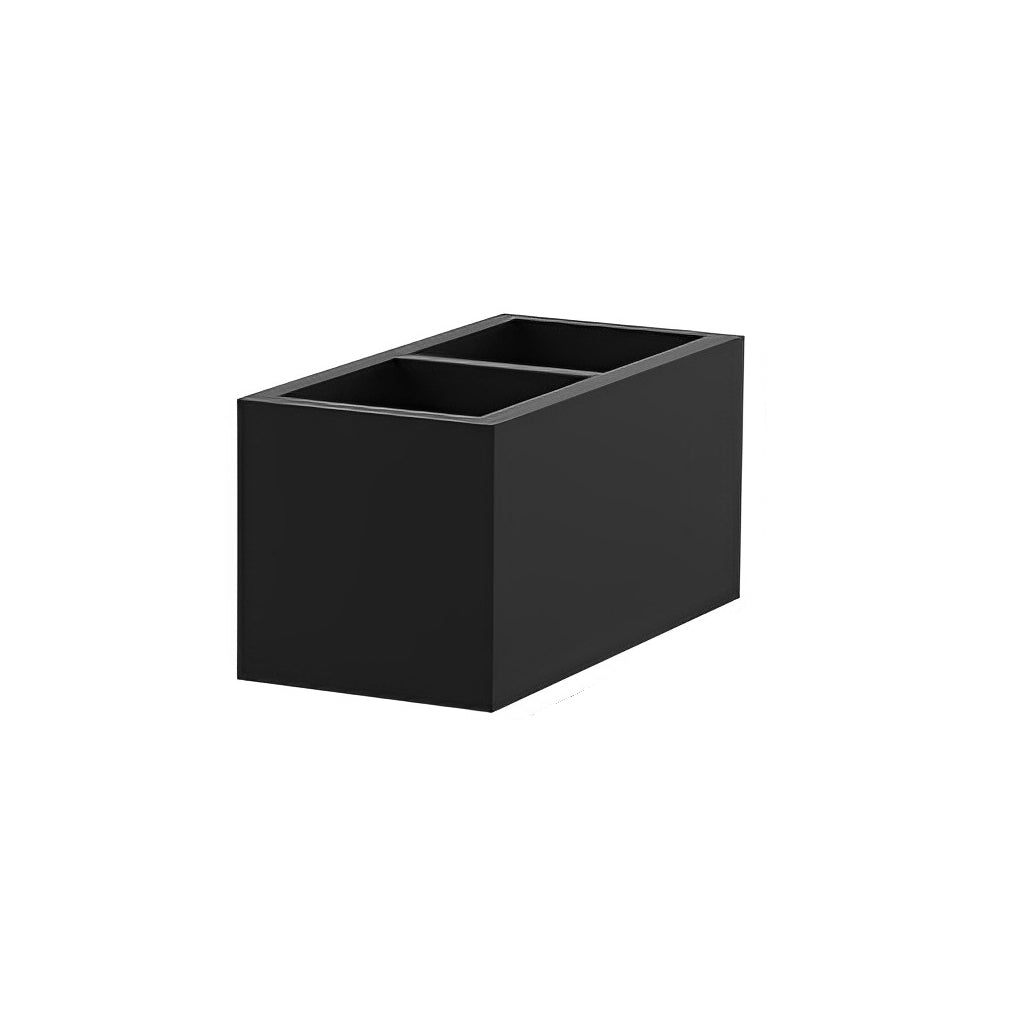 Waterproof Modern Black Wall Lamp with Integrated Flowerpot