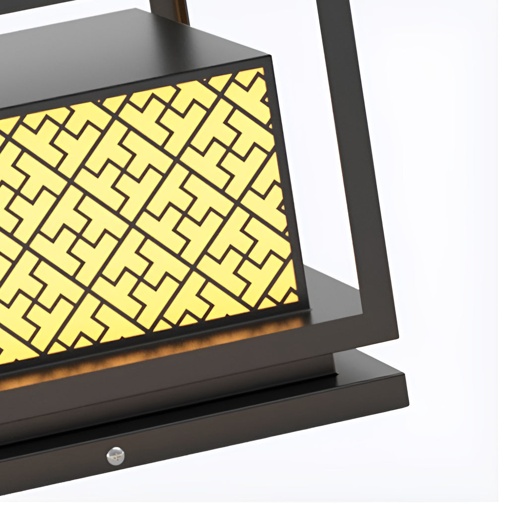Square Solar Outdoor Fence Post Light - Waterproof IP65 Pillar Lamp