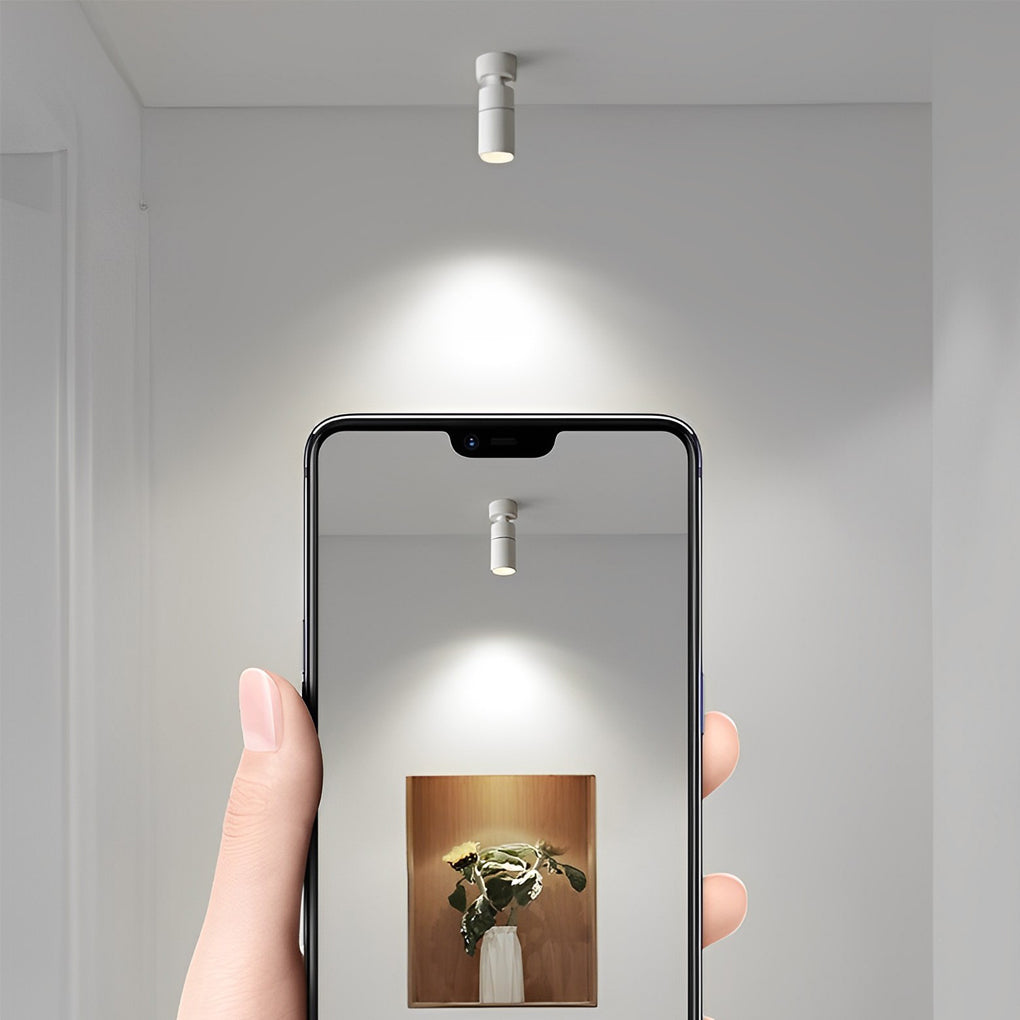 Adjustable Round LED Ceiling Spotlight — Modern Minimalist Design