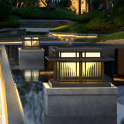 Modern Solar LED Post Cap Light - IP65 Waterproof Pillar Light