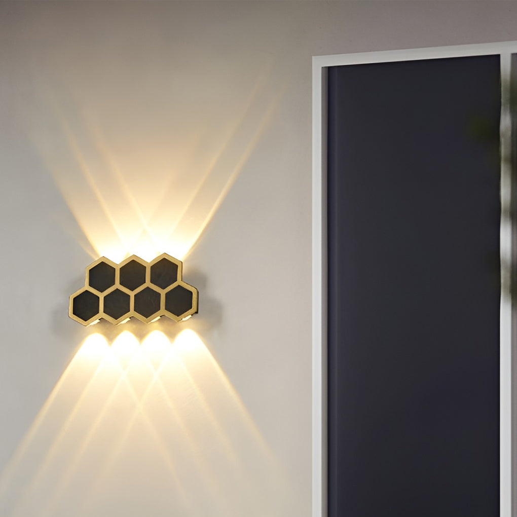 Beehive LED Wall Washer Light Waterproof Outdoor Up Down Sconce