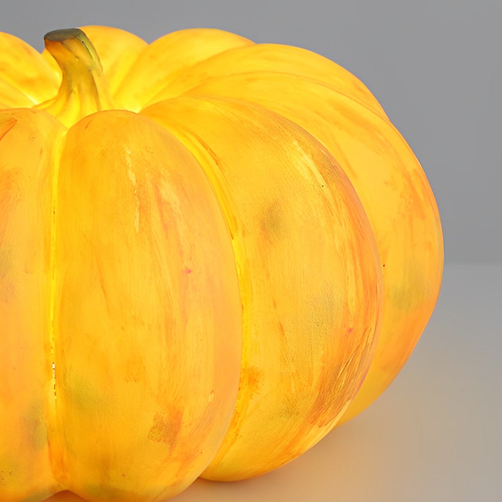 Modern Pumpkin LED Outdoor Lantern with USB Charging & Handle