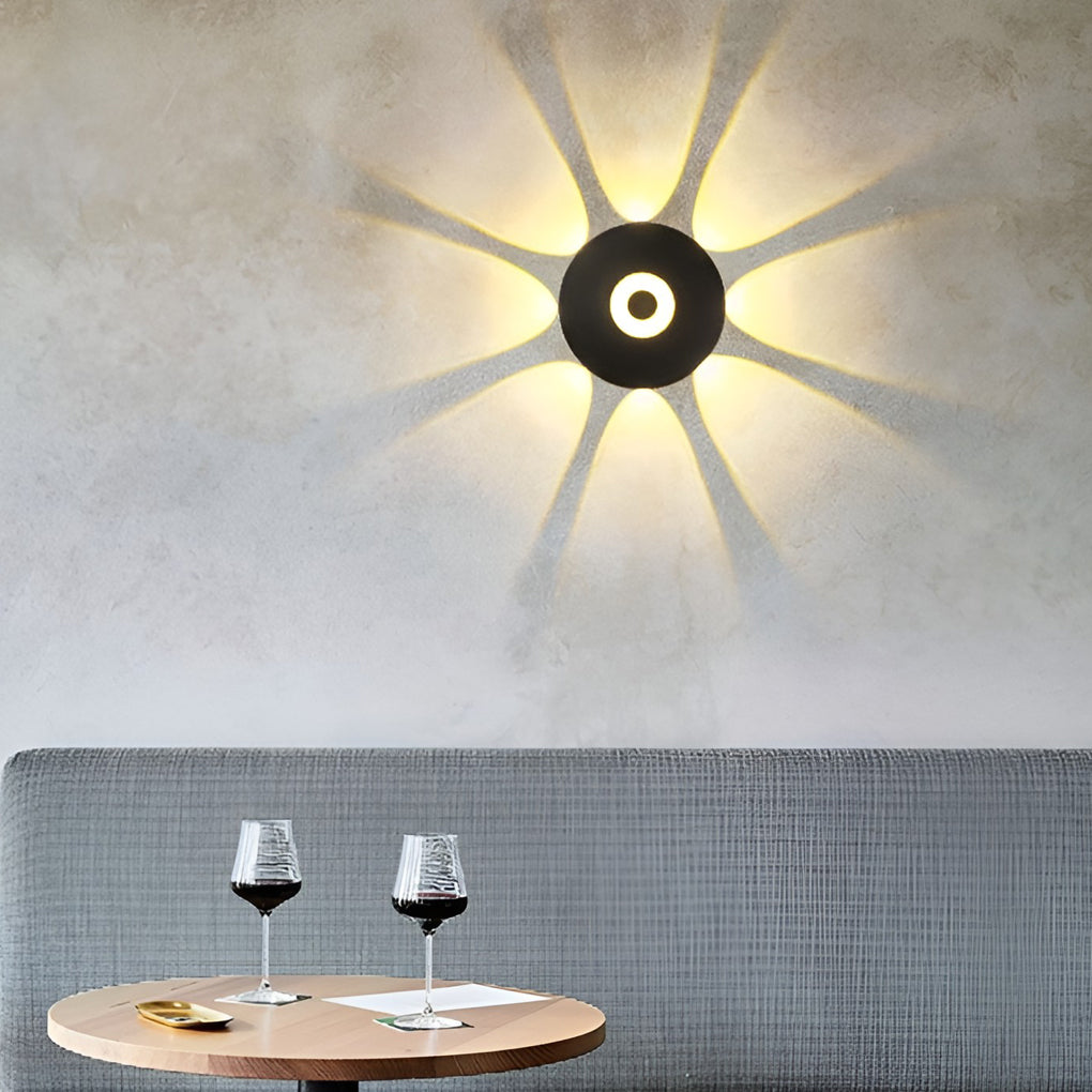 Modern Black Aluminum LED Wall Sconce Waterproof IP65