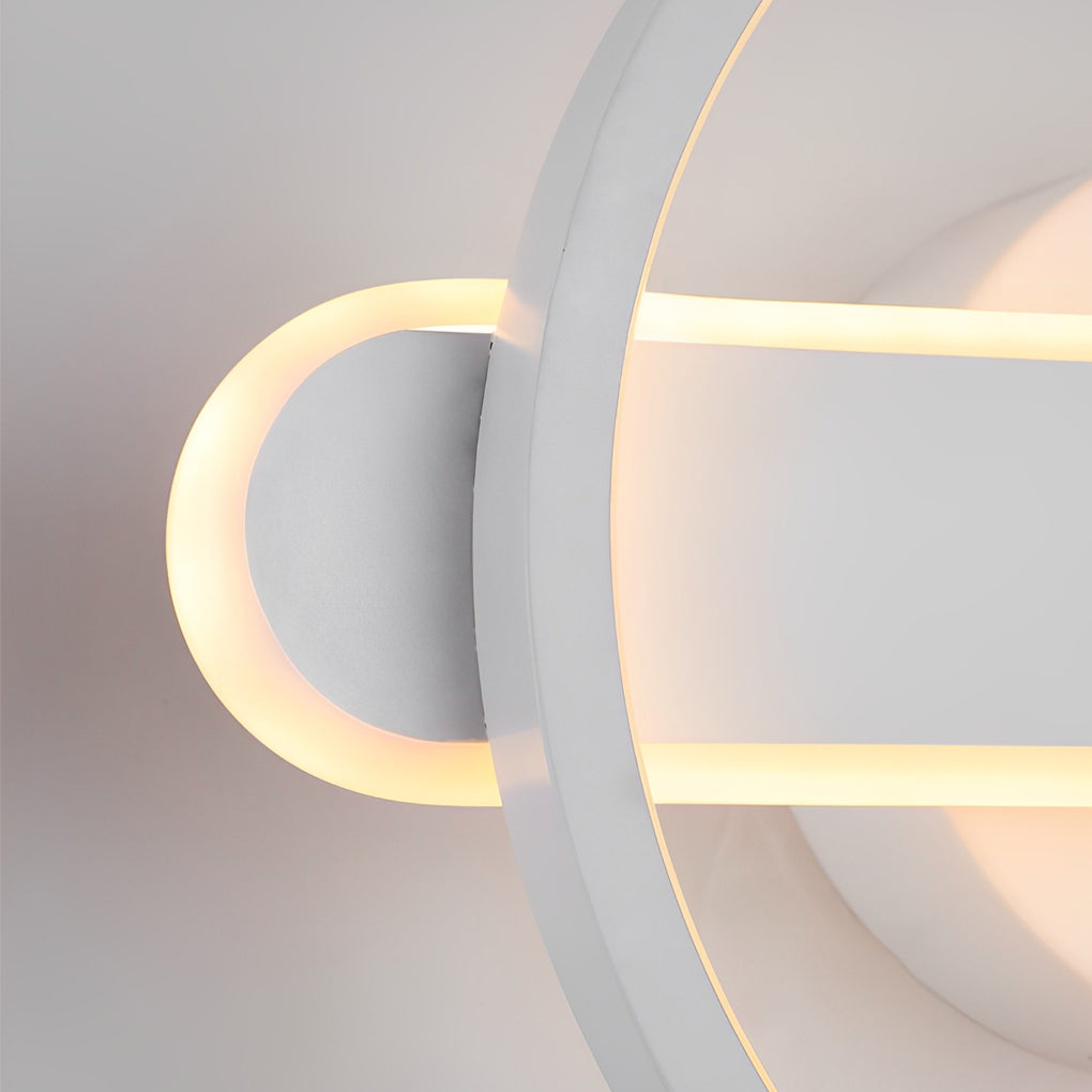 Modern LED Eye Care Wall Light - Circular Aluminum Fixture
