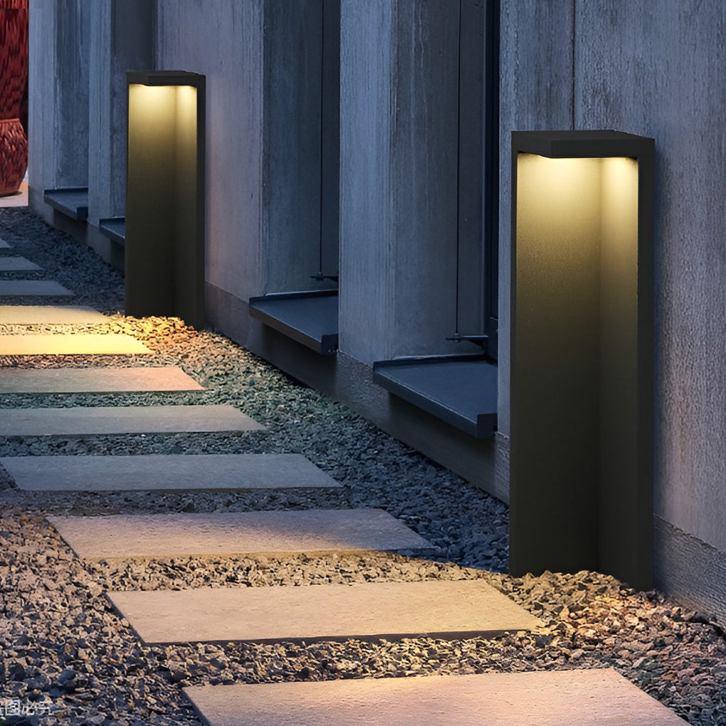 Modern Gray Rectangular LED Path Light 4.5W IP54 Waterproof