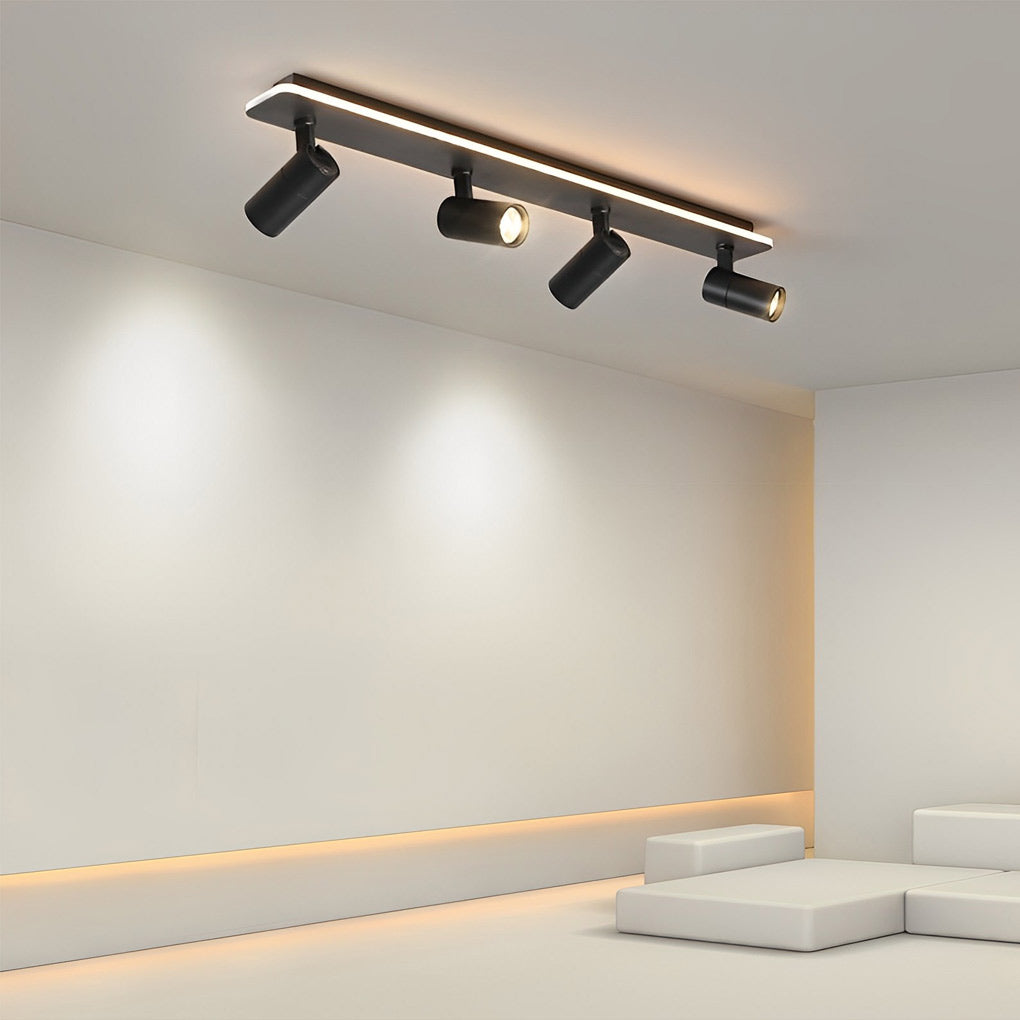 Modern Adjustable LED Track Spotlight - Aluminum Flush Mount 2/3/4