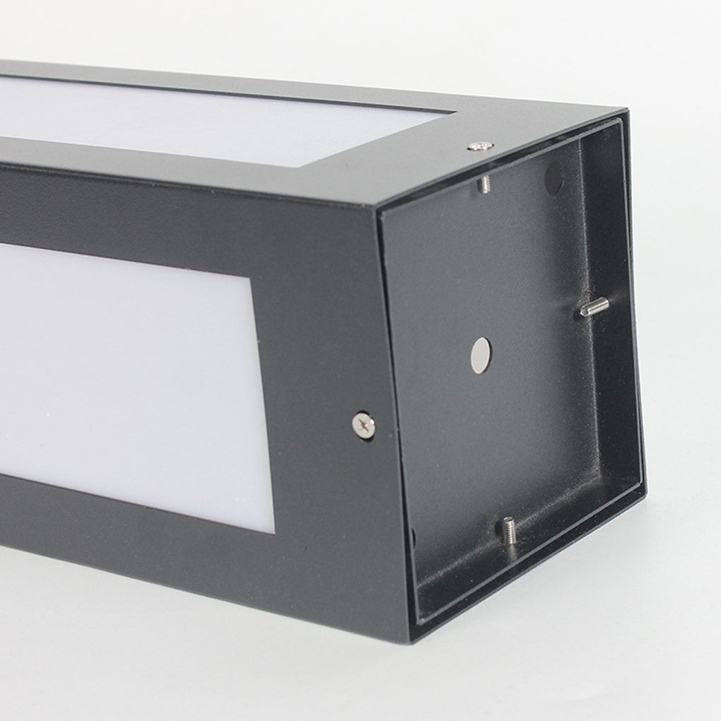 Modern Black Solar Bollard Light - LED Outdoor Pathway Lighting