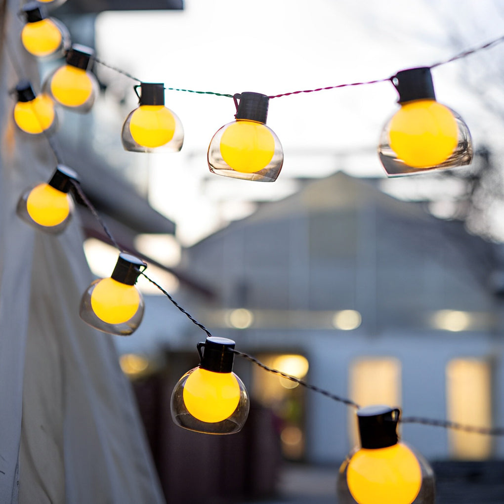 Solar LED Outdoor String Lights with 40 Bulbs - Multi-Power Mode