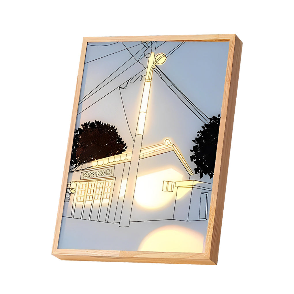 Dimmable LED Sunshine Painting Night Light with Touch Control