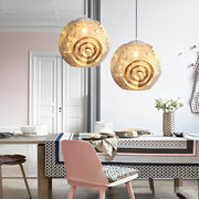 Irregular Circular Stainless Steel Pendant Light