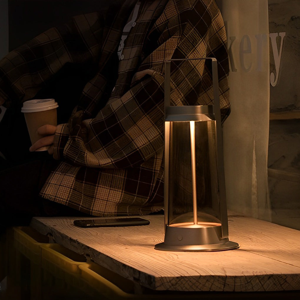 Portable LED Rechargeable Touch Dimming Waterproof Outdoor Lantern