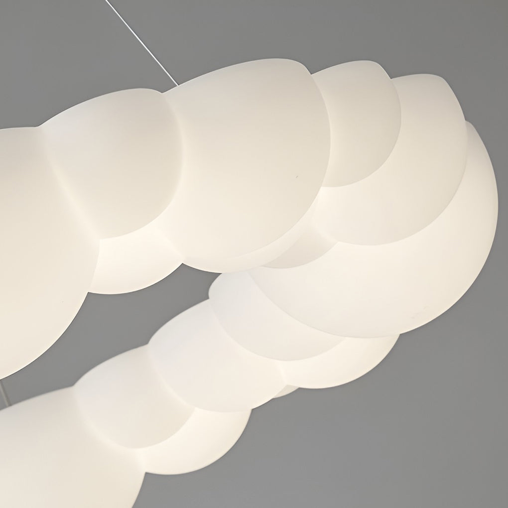 Cloud Shaped LED Ceiling Light with Stepless Dimming & Remote Control