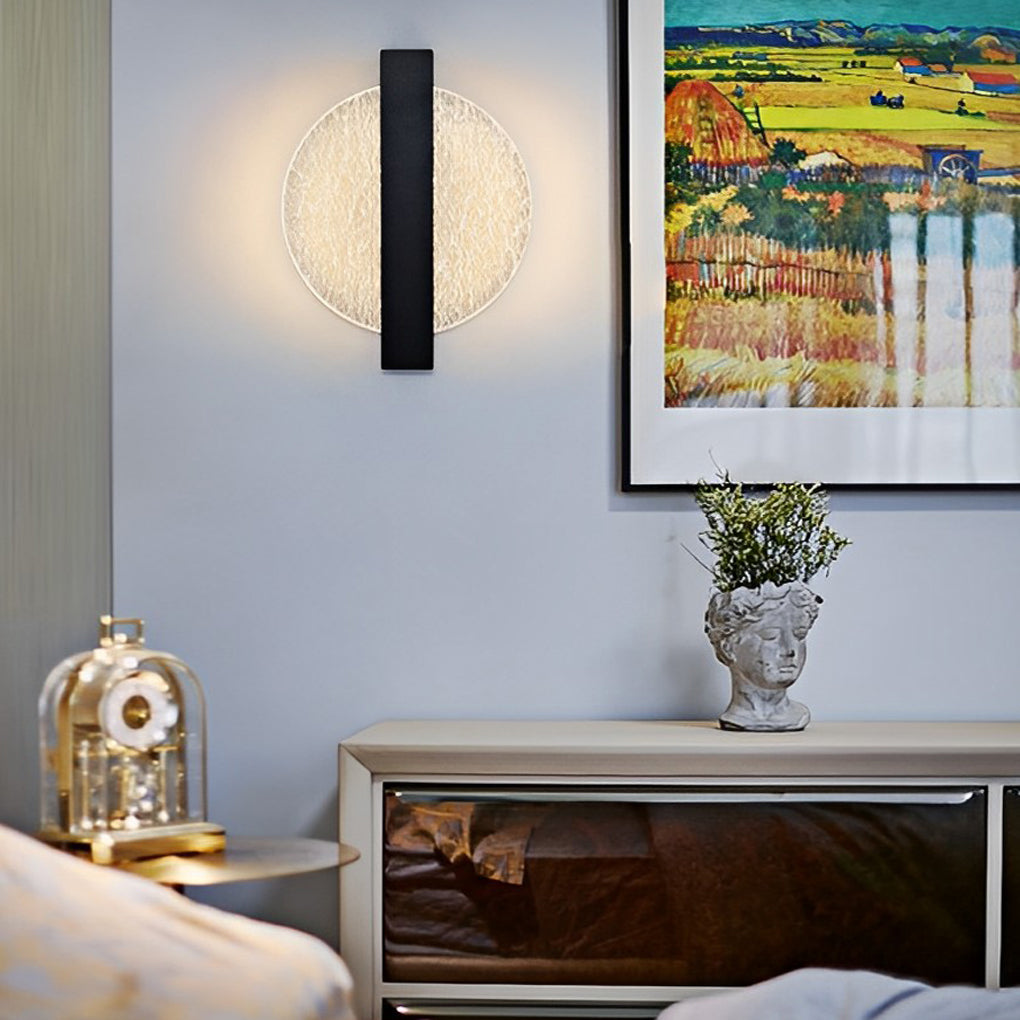 Modern Geometric LED Wall Sconce - Acrylic & Metal Finish