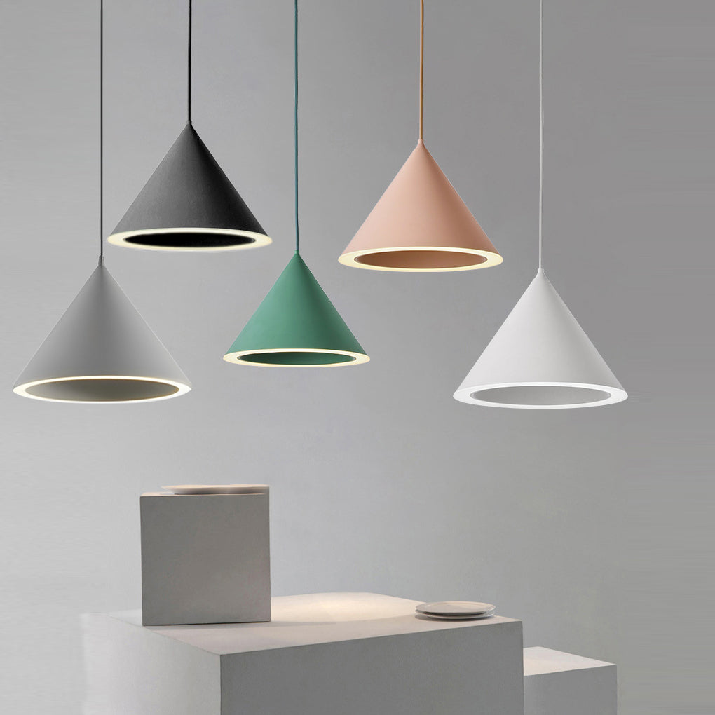 Minimalist Conical LED Pendant Light Modern Nordic Kitchen Island