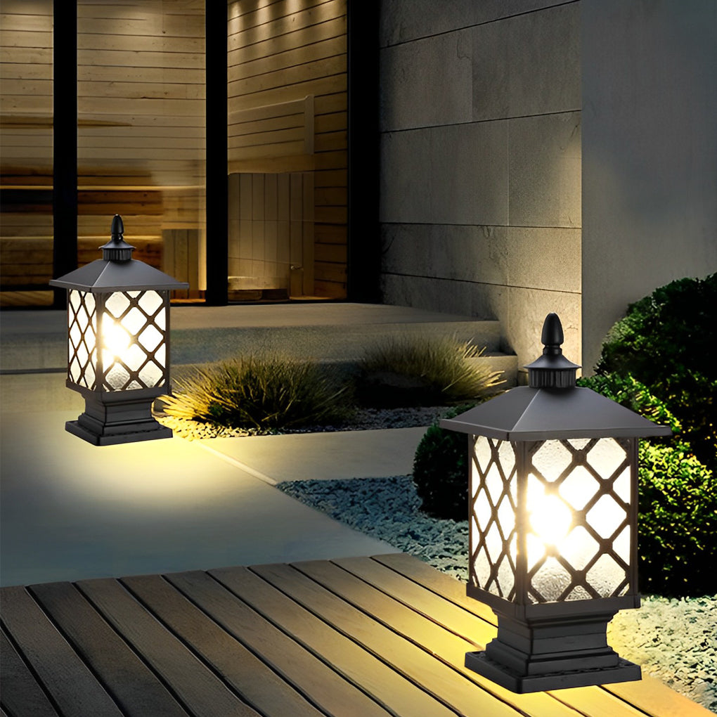 Modern Outdoor Fence Post Light Waterproof Pillar Lamp