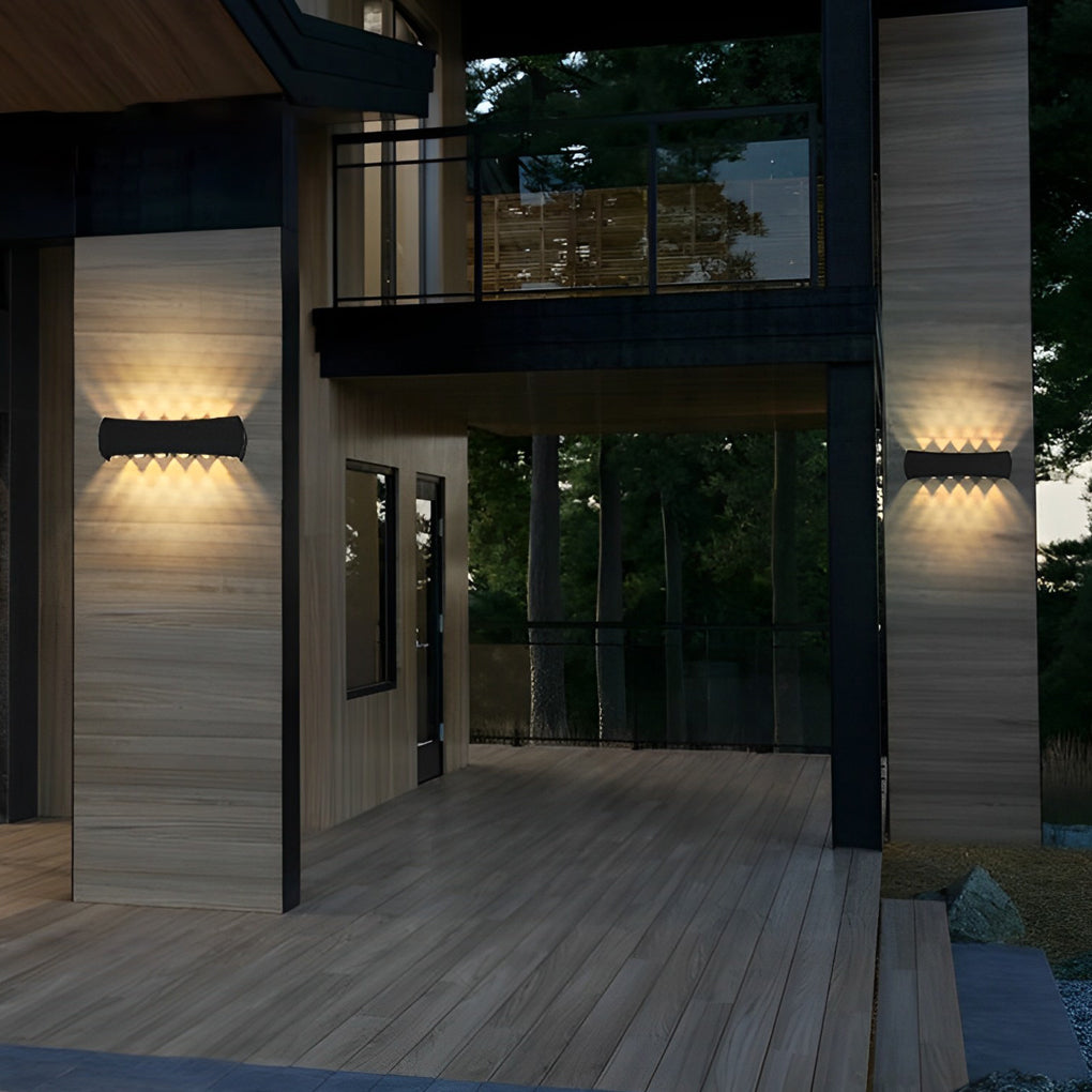 Modern Aluminum LED Outdoor Wall Light Waterproof Up Down