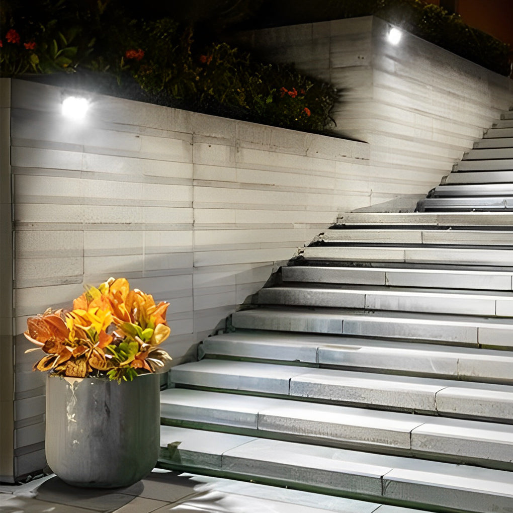 Solar Motion Sensor Wall Light Outdoor Waterproof LED Lamp