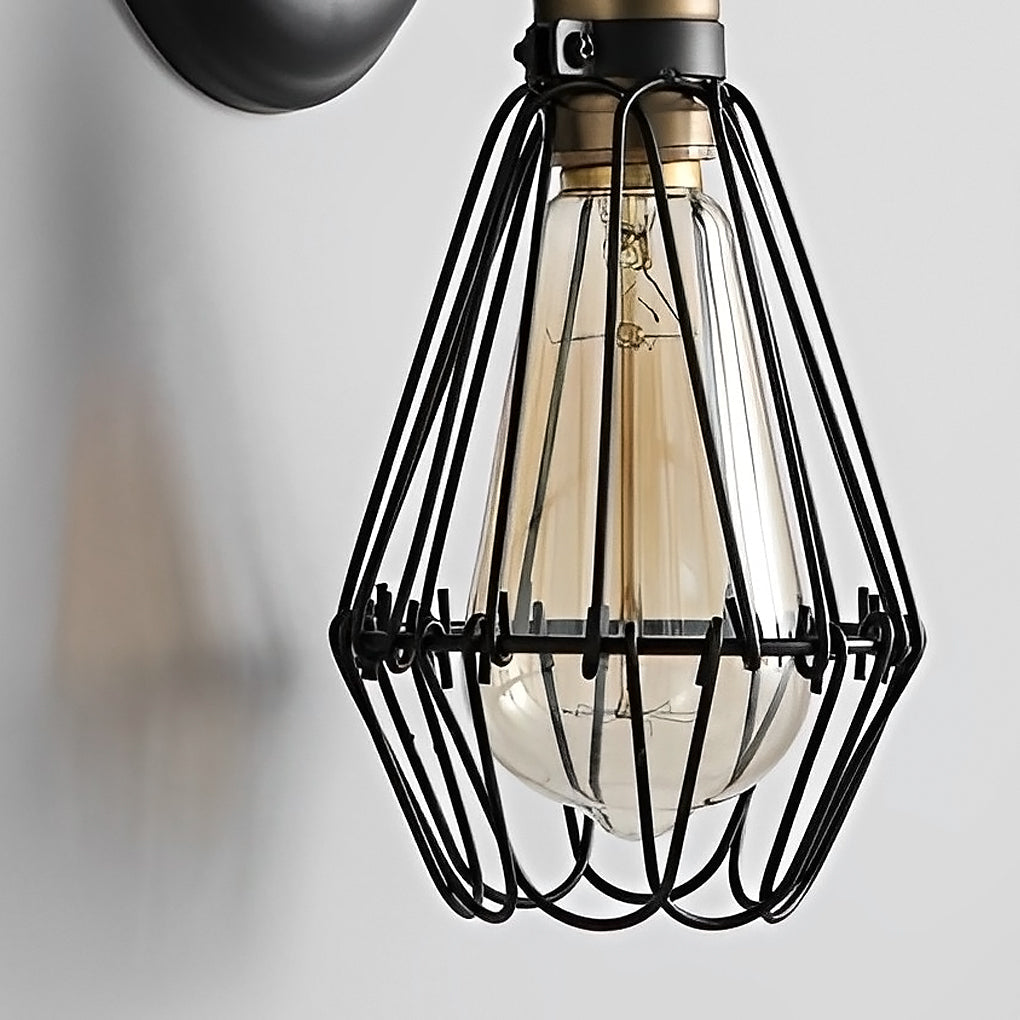 Adjustable Industrial Wall Sconce | Retro Iron Wall Light