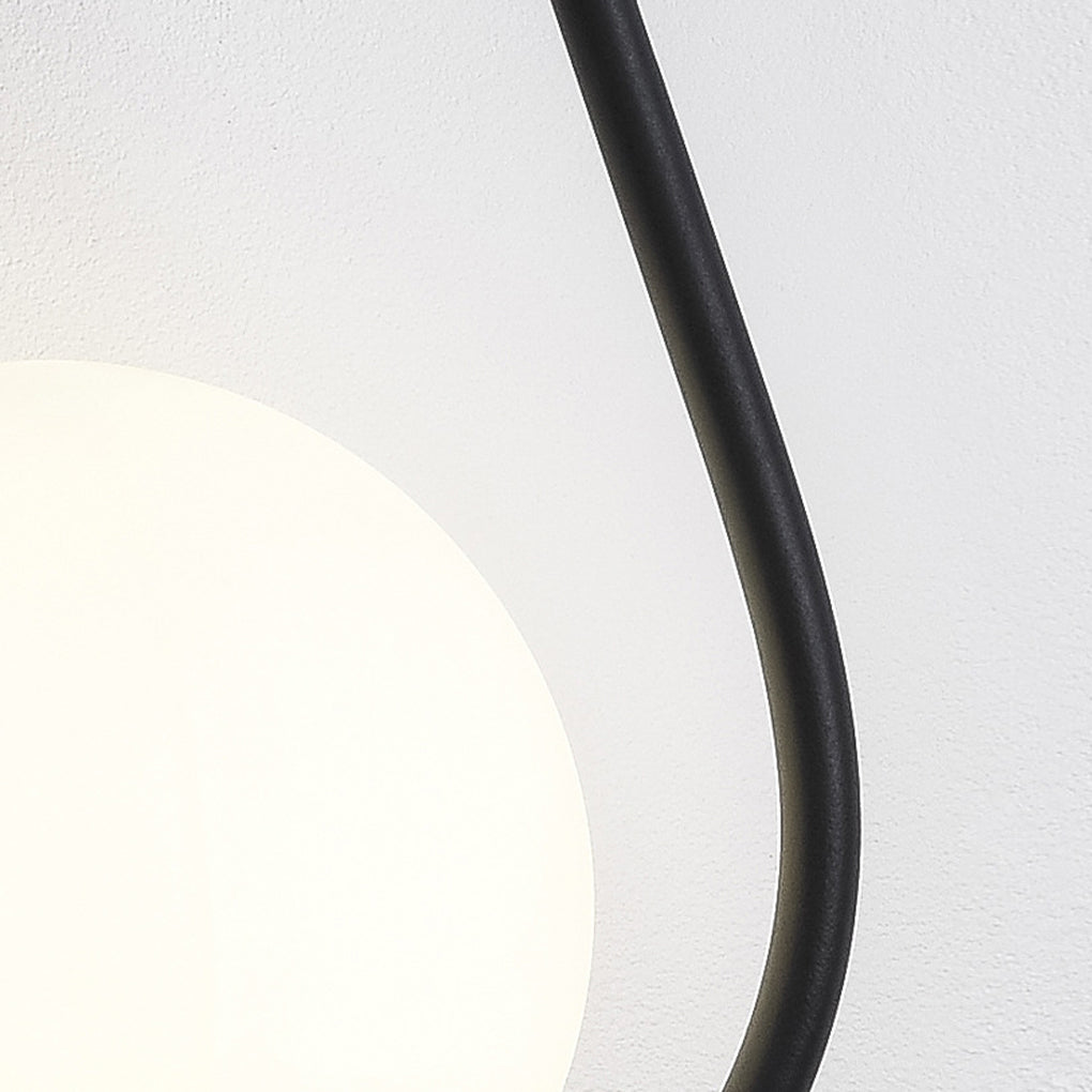 Water Drop Glass Wall Sconce Modern LED Light Fixture Black Gold