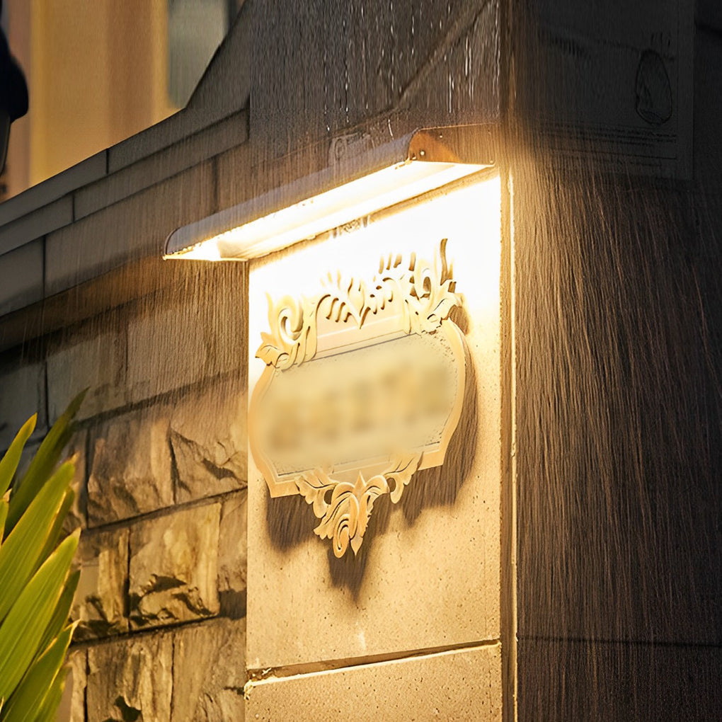Adjustable Solar LED Wall Light with Rotating Head - Aluminum