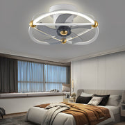 Modern Bladeless Ceiling Fan Light with Remote & Stepless Dimming
