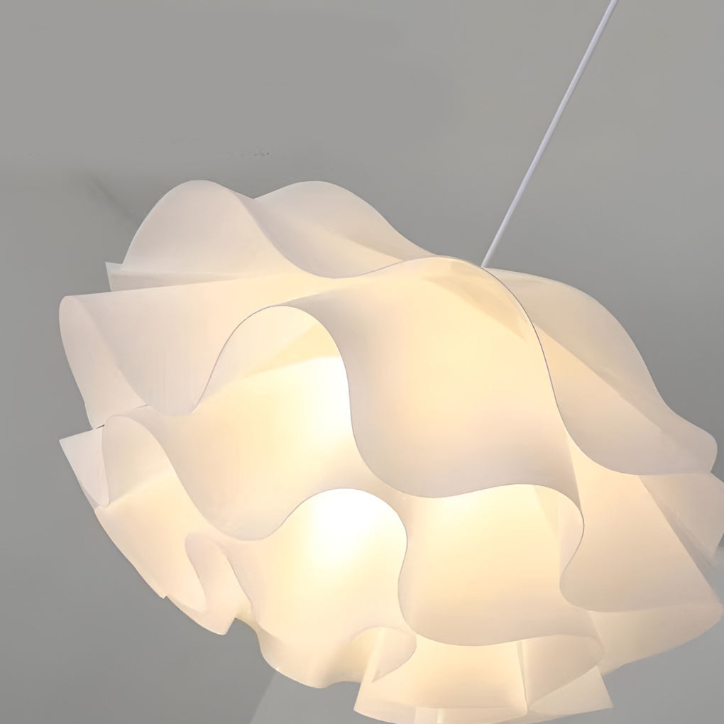 Flower Shaped Three-Step Dimming LED Pendant Light - White