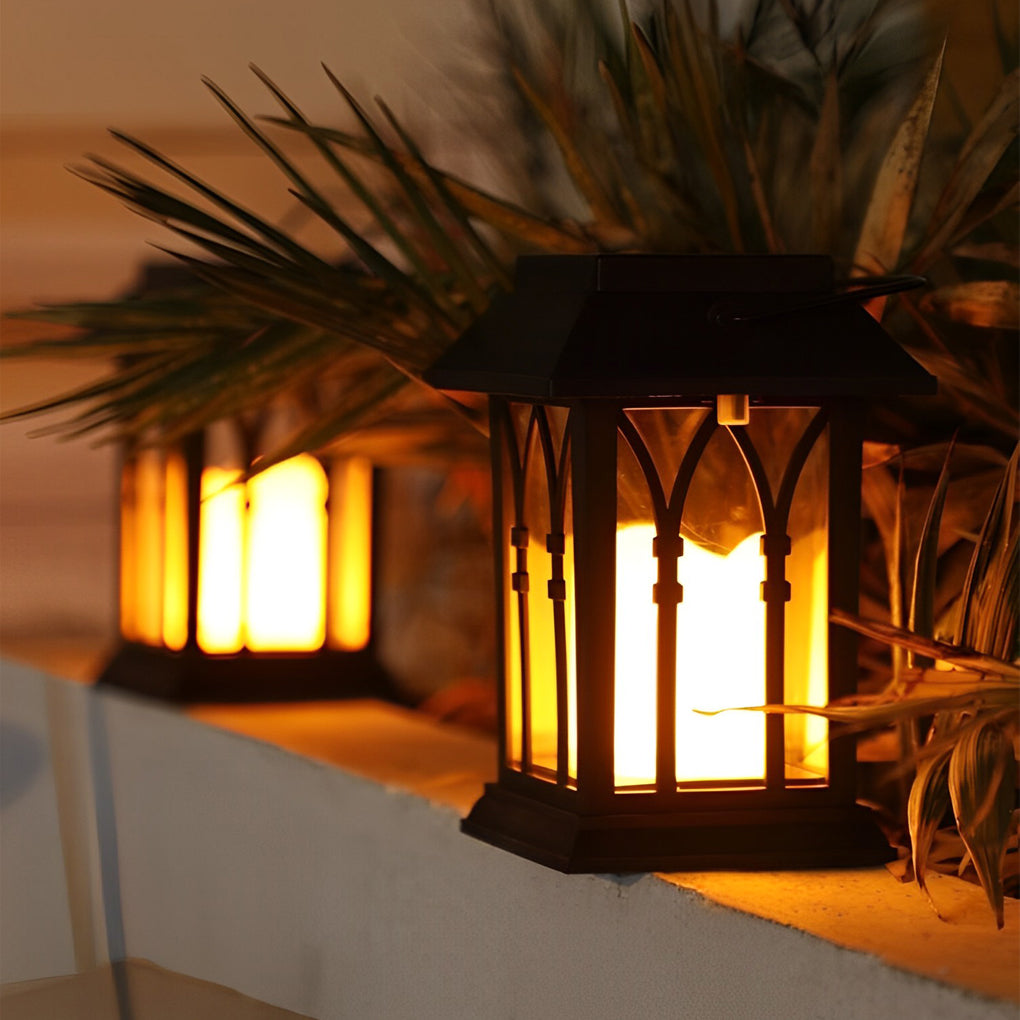 Solar LED Outdoor Lantern with Intelligent Light Sensor