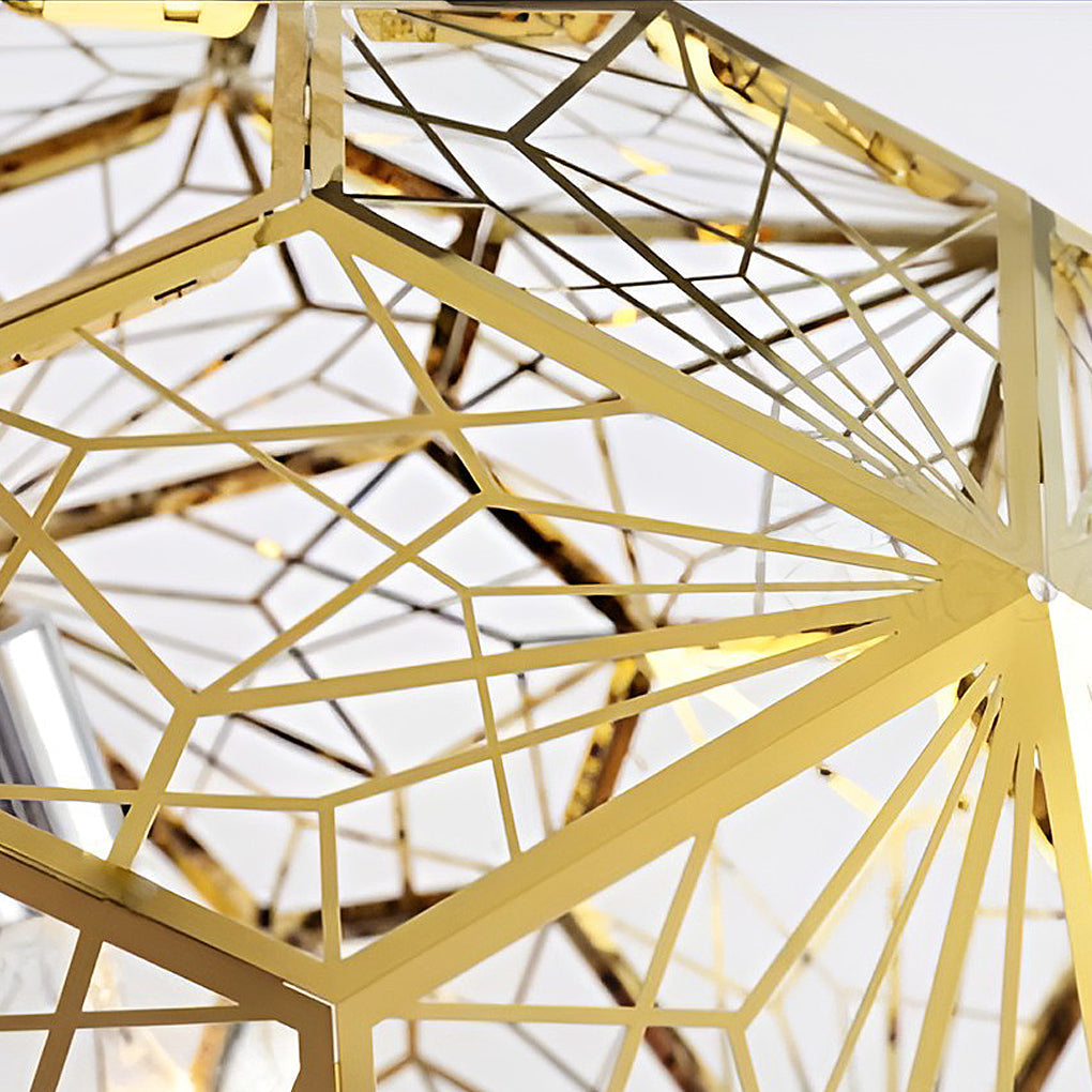 Geometric Spherical Stainless Steel Pendant Light - Modern Chandelier