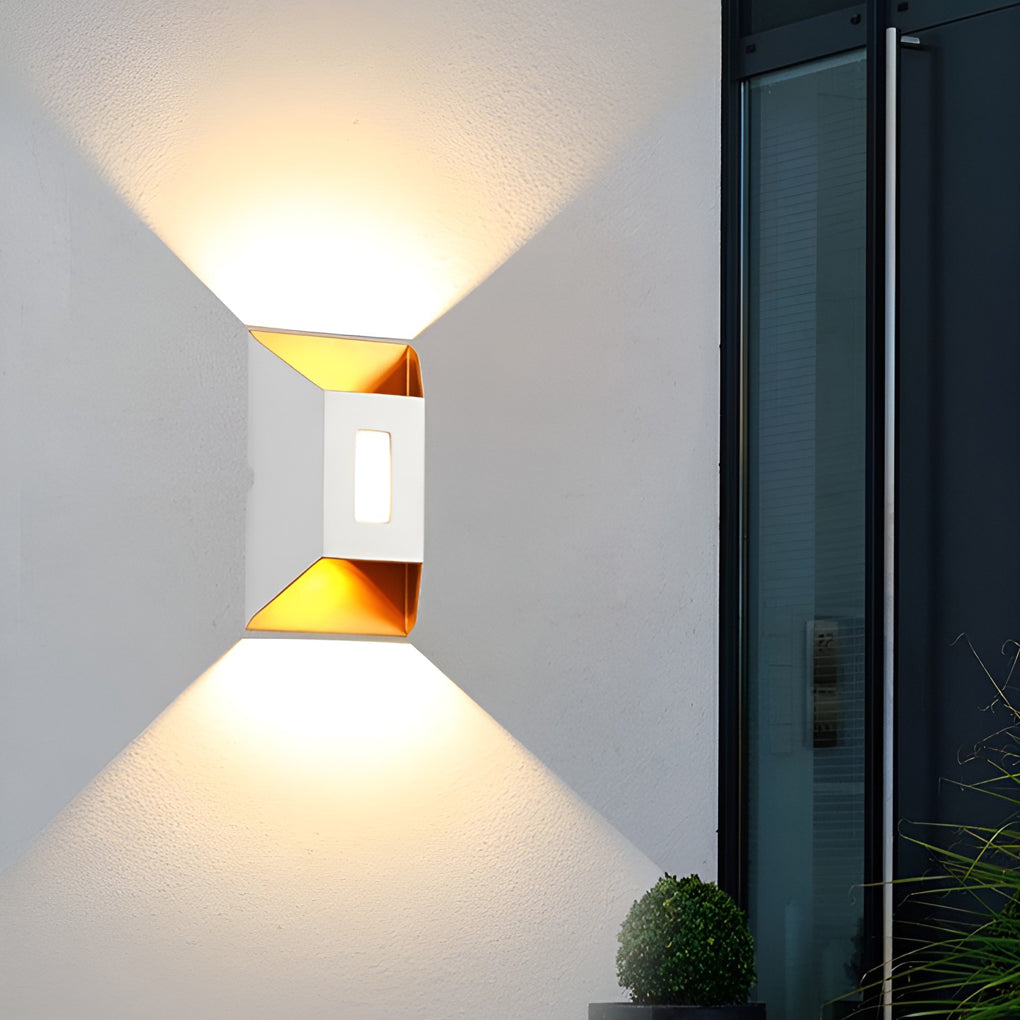 Modern LED Up Down Wall Light | Waterproof Aluminum Outdoor Sconce