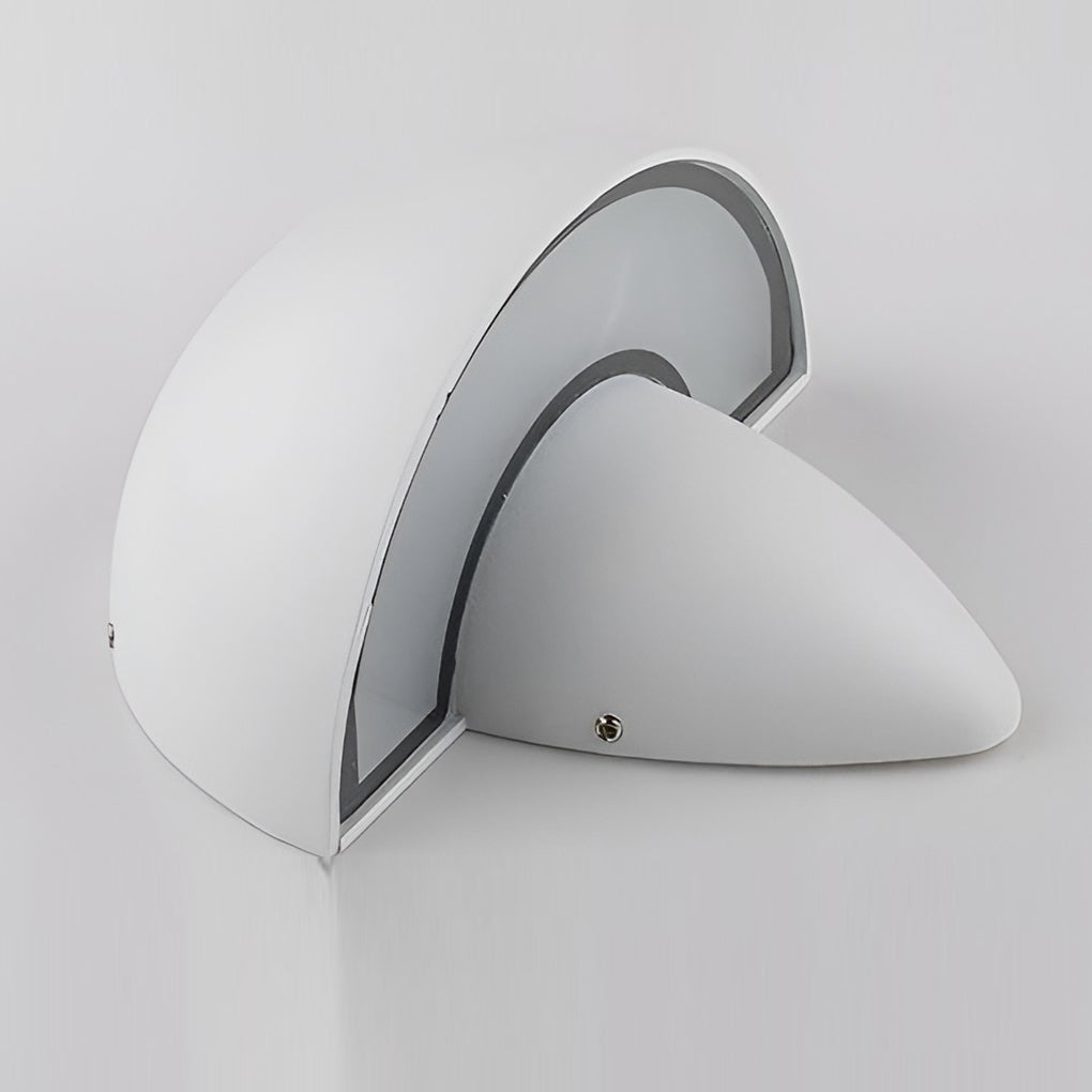 Mushroom Modern Outdoor Wall Light | Waterproof Aluminum LED Sconce