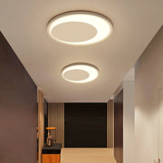 Modern Round White Flush Mount LED Ceiling Light 12" 16"