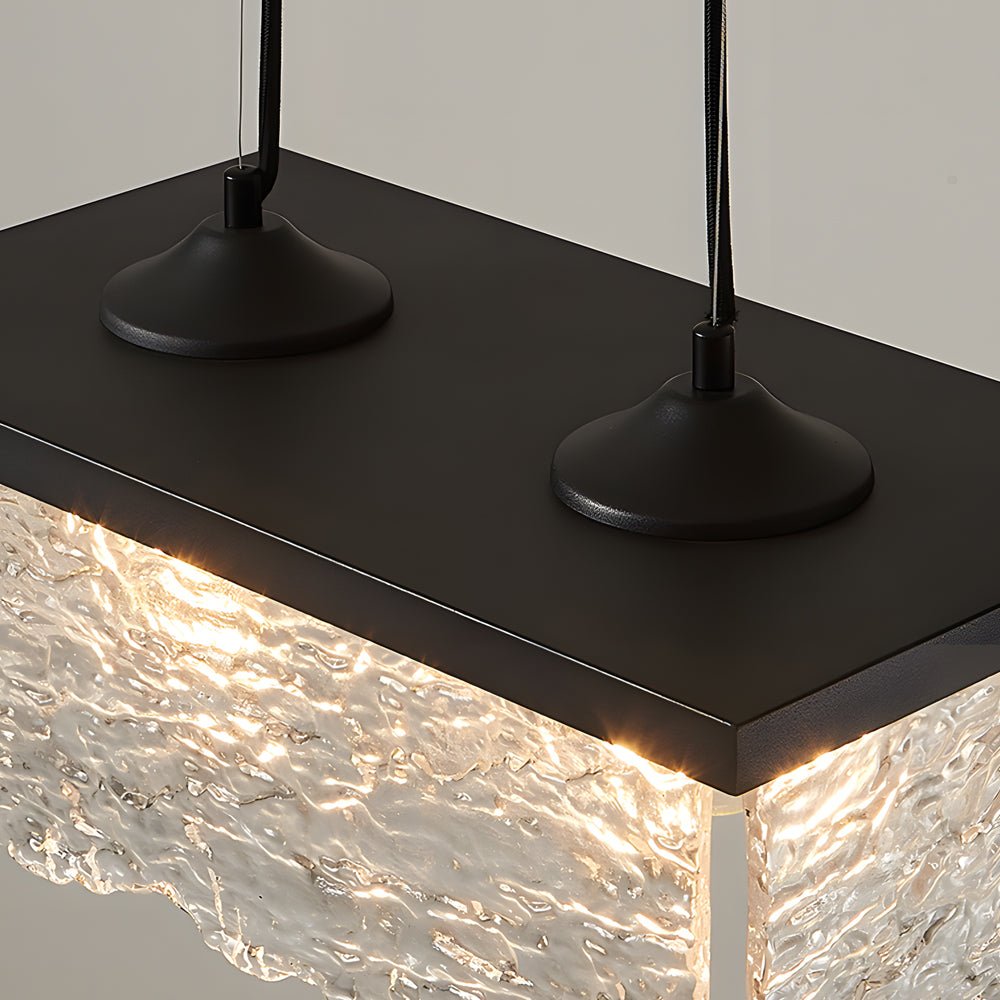 Modern Glass Pendant Light with 3-Step Color Dimming | Dining Room
