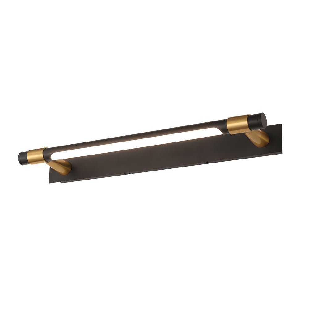 Rotatable Flush-Mount Bathroom Vanity Light with Linear Bar