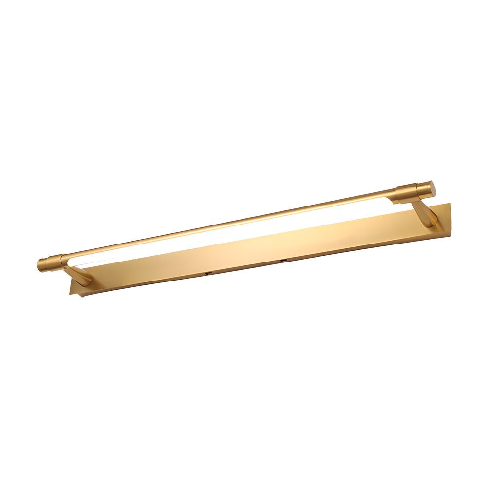 Rotatable Flush-Mount Bathroom Vanity Light with Linear Bar