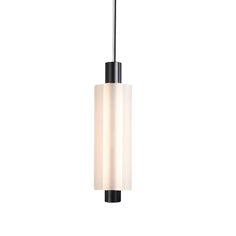 Modern Acrylic Cylinder Pendant Light - 1/2/3 Heads Gold Black