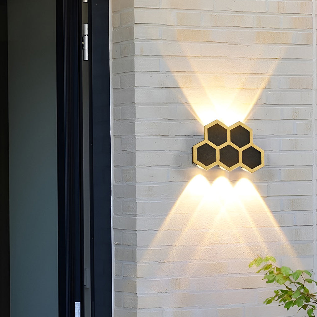 Beehive LED Wall Washer Light Waterproof Outdoor Up Down Sconce
