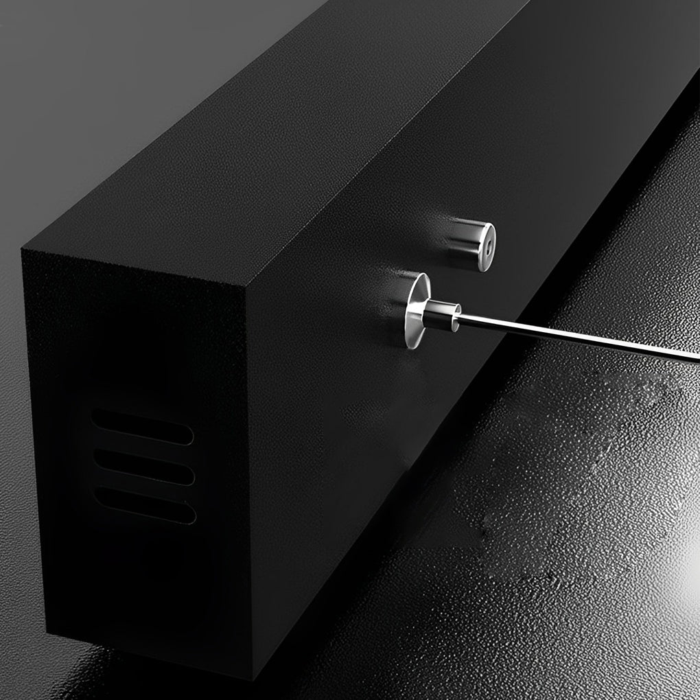 Modern Linear LED Pendant Light - Black Aluminum Dimmable Strip