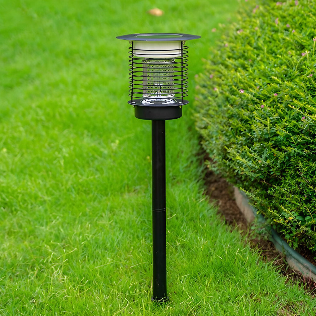 Solar Mosquito Killer Lamp Outdoor Garden Light LED Stainless Steel
