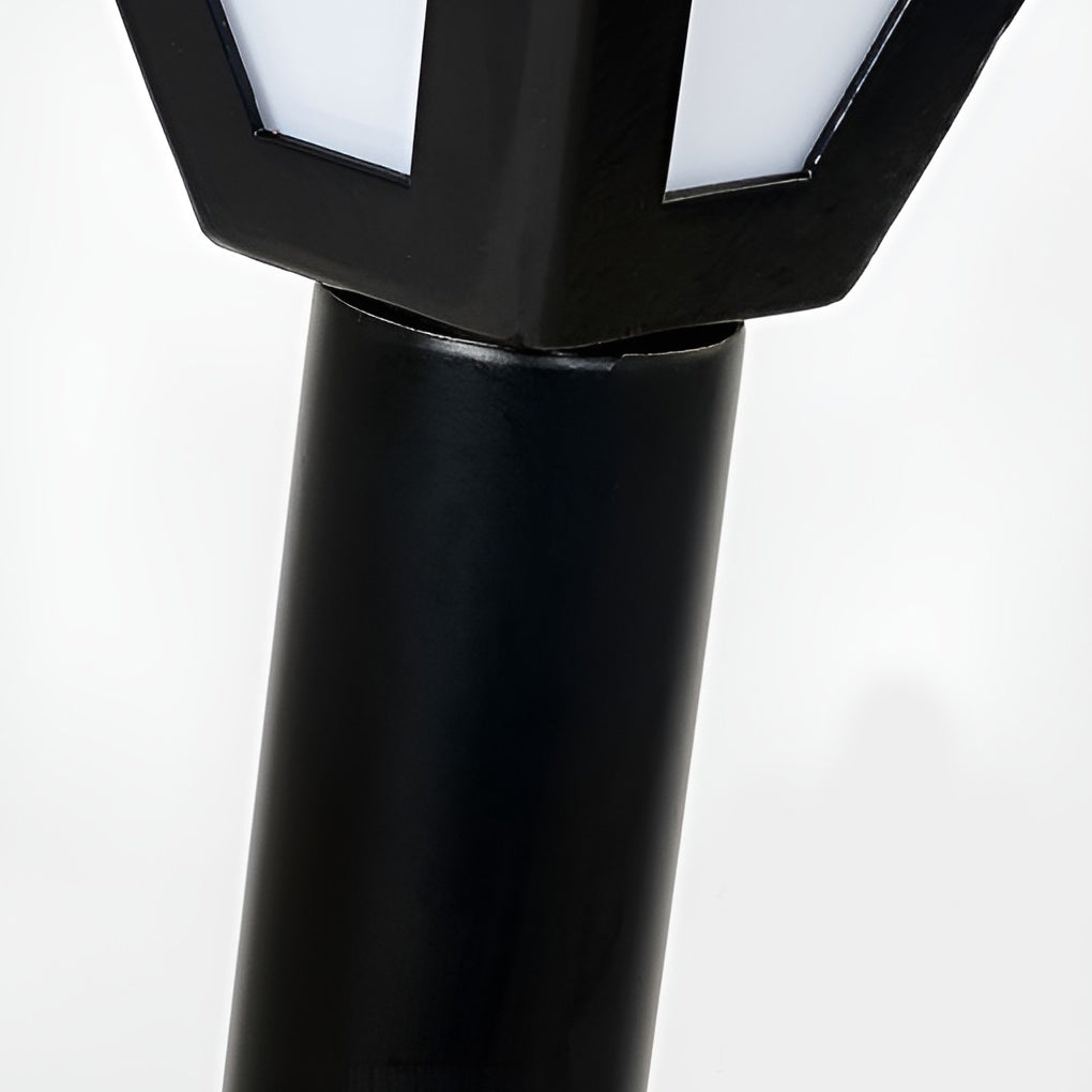 Solar LED Pathway Post Light - Modern Outdoor Landscape Lighting